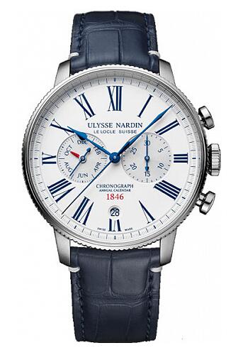 Review Best Ulysse Nardin Marine Torpilleur Annual Chronograph 44mm 1533-320LE-0A-175/1B watches sale